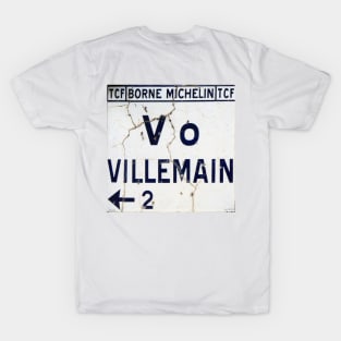 Old Enamel French Road Sign T-Shirt